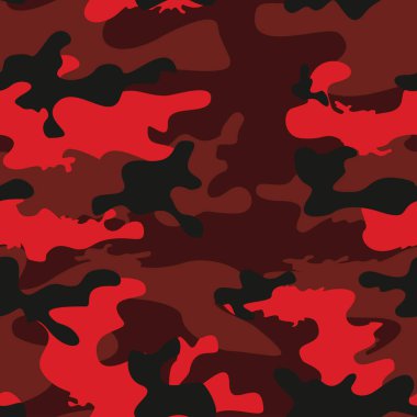 Kamuflaj kırmızı vektörü pürüzsüz mod, yazdırmak için askeri doku.