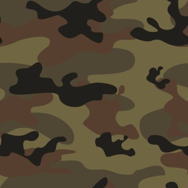Kamuflaj vektör geçmişi, askeri dokusu kusursuz desen. Orman tasarımı.