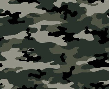 Kamuflaj gri desen, tekrar iz. Askeri geçmiş