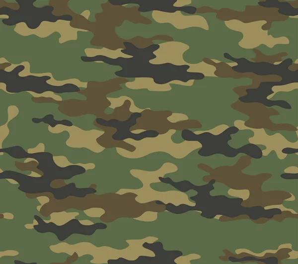 Fondo Vector Sin Costura Camuflaje Verde Patrón Moderno Moda Para — Vector de stock