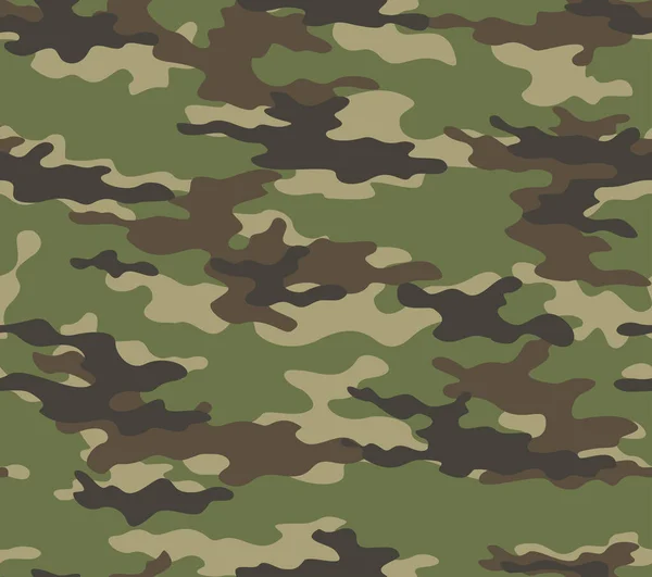 Vector Military Camouflage Background Trendy Army Texture Textile — Stock vektor