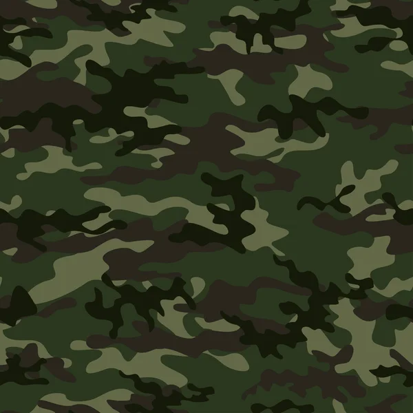 Vector Military Camouflage Background Trendy Army Texture Textile — 图库矢量图片