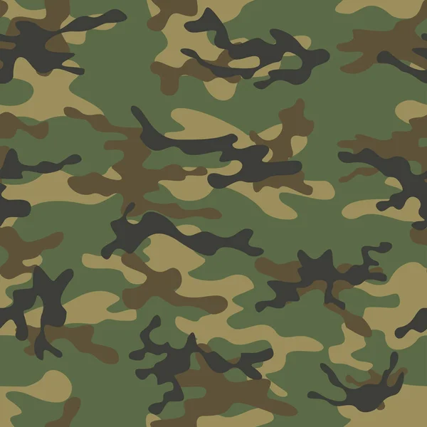 Vector Military Camouflage Background Trendy Army Texture Textile — Stock Vector