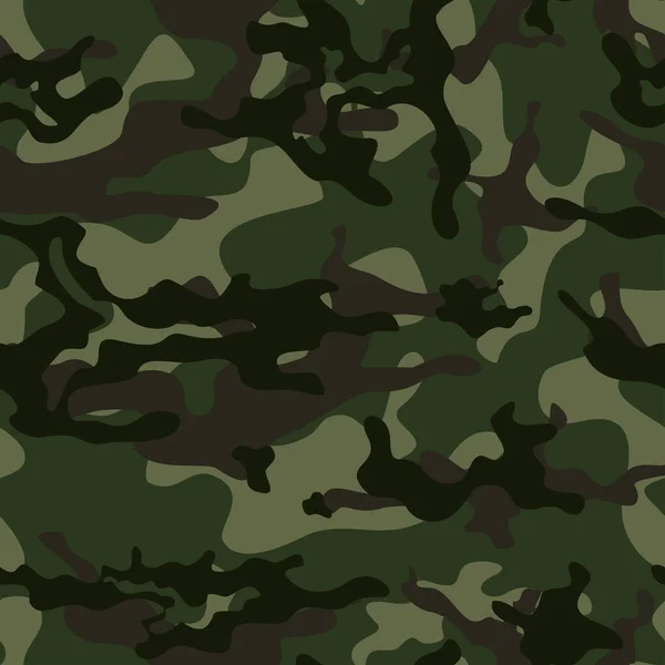 Vector Military Camouflage Background Trendy Army Texture Textile — Stock Vector