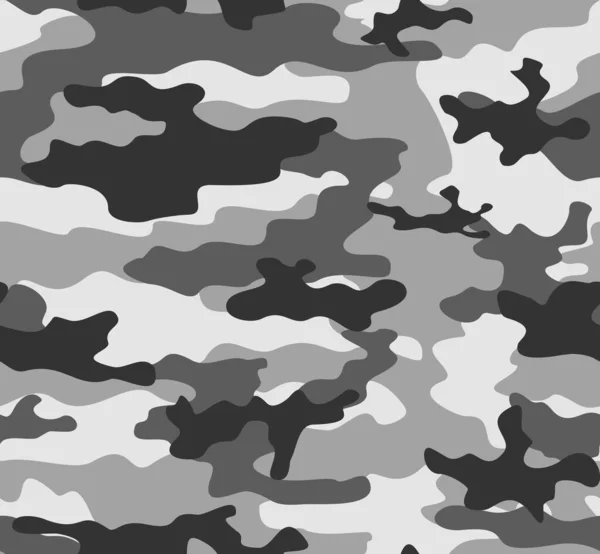 Gris Patrón Camuflaje Vector Fondo Moda Sin Costuras — Archivo Imágenes Vectoriales