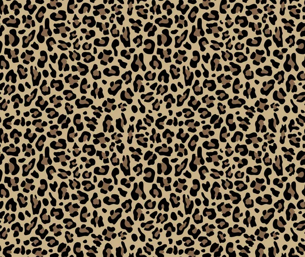 Leopardenvektormuster Nahtloser Hintergrund Tierhaut Trendiger Druck — Stockvektor