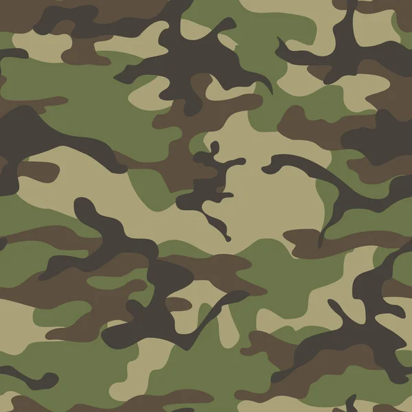 Camuflaje Verde Vector Patrón Sin Costura Textura Militar Moderno Patrón — Vector de stock