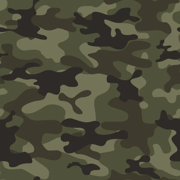 Camuflagem Padrão Sem Emenda Vetor Verde Textura Militar Moderno Clássico —  Vetores de Stock