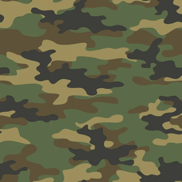 Fondo Camuflaje Estampado Del Ejército Sin Costuras Fondo Moda — Vector de stock