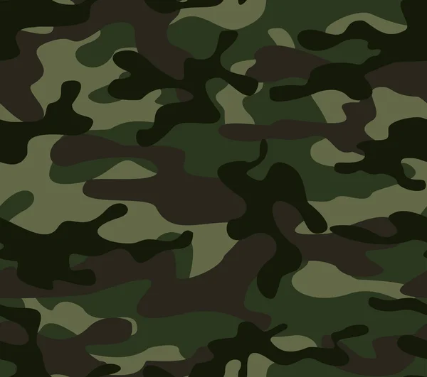 Camuflagem Padrão Militar Vetor Sem Costura Textura Exército Moda Para — Vetor de Stock