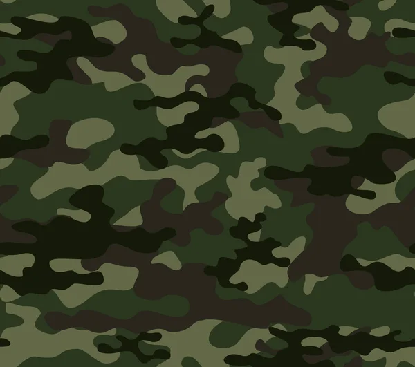 Abstraktion Kamouflage Vektor Bakgrund Armé Sömlös Mönster — Stock vektor
