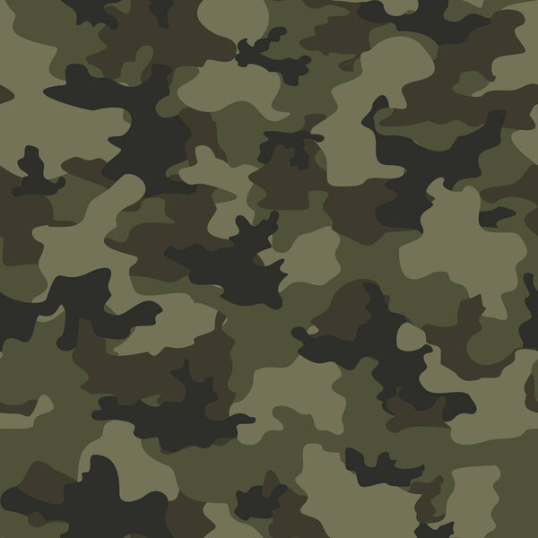 .Camouflage seamless vector military pattern, trendy army texture for printing.