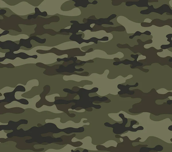 Camuflaje Vectorial Fondo Militar Sin Fisuras Textura Del Ejército Patrón — Vector de stock