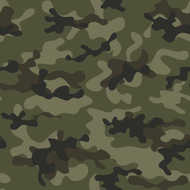 Haki rengi kamuflaj desenleri pürüzsüz. Ordu orman dokusu