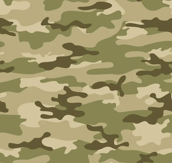 Camouflage Fond Vectoriel Vert Motif Tendance Sans Couture Texture Militaire — Image vectorielle