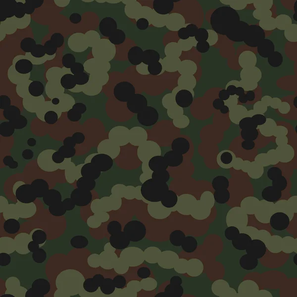 Modèle Sans Couture Fond Vectoriel Camouflage Texture Militaire Pour Impression — Image vectorielle