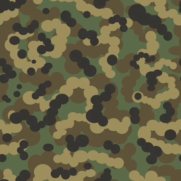 Camouflage Seamless Vector Pattern Modern Background Trendy Army Texture — Stock Vector