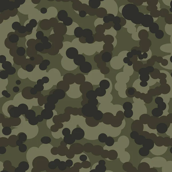 Padrão Vetor Camuflagem Fundo Sem Costura Militar Impressão — Vetor de Stock