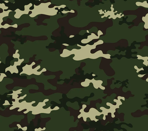 Fond Sans Couture Vectoriel Camouflage Motif Vert Texture Forêt Pour — Image vectorielle