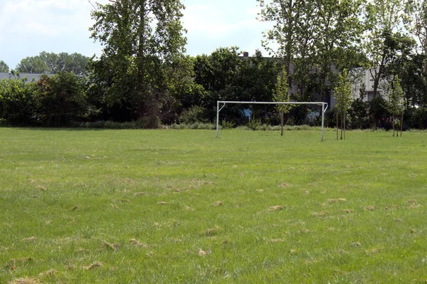 Gol Futebol Sem Rede — Fotografia de Stock