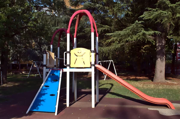 Playground Public Park Northern Italy — Stock Photo, Image