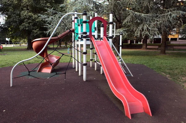 Playground Public Park Northern Italy — Stock Photo, Image