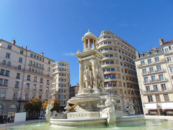 Place Des Jacobins Lyon Frankrijk — Stockfoto