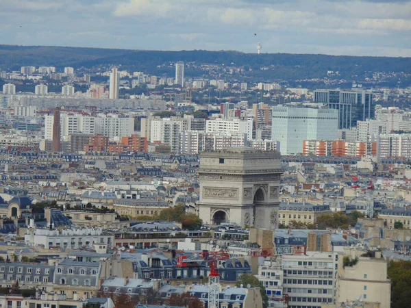 Paris Teki Eyfel Kulesi Nden Görüntü — Stok fotoğraf