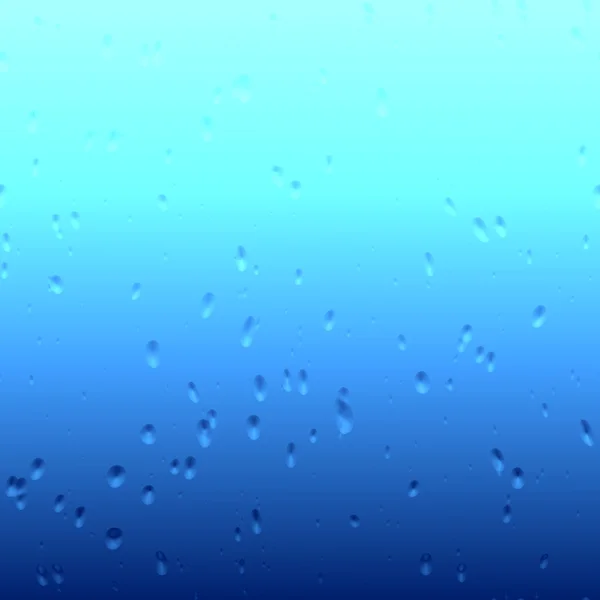 Water drops background. Blue background. — Stock Photo, Image