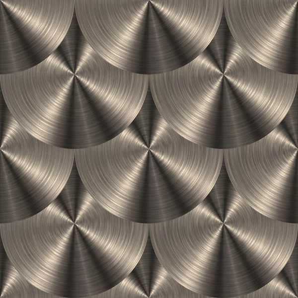 Circular brushed metal texture. Seamless background. Brushed met — Stock Photo, Image