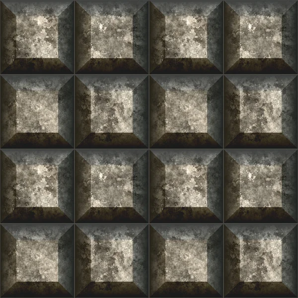 コンクリートの正方形のタイル。ボリューム正方形板。シームレスなテクスチャ — ストック写真