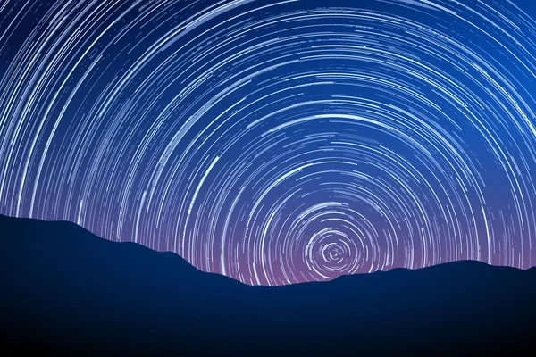 Star yollar. Çöl gece. Güzel gece gökyüzünde yıldızlar ile. Gece