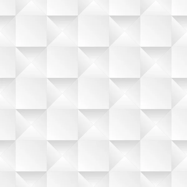 Seamless abstract white geometric background. Squares and triang