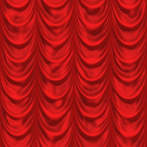 Red curtain. seamless background. Pattern theater curtains. — Stock Photo, Image