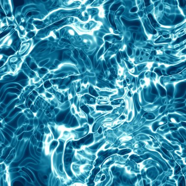 Mavi su yüzeyi sorunsuz arka.