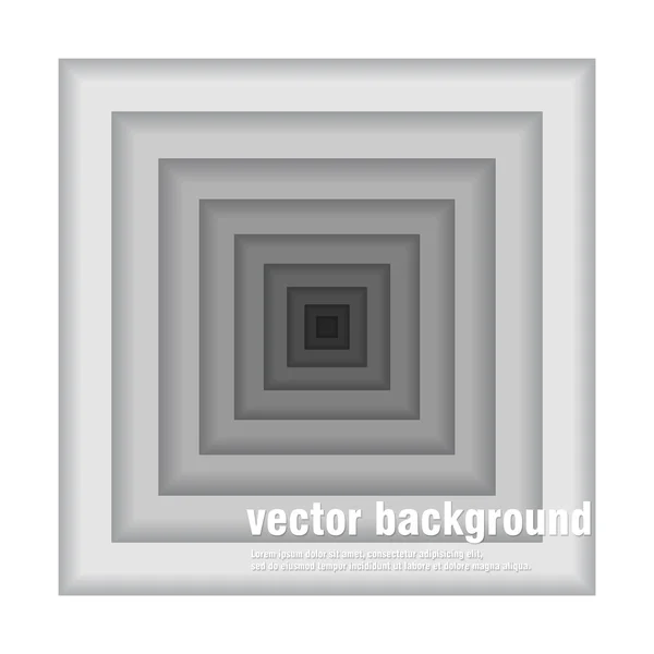 Fond carré noir et blanc. Conception vectorielle plate . — Image vectorielle
