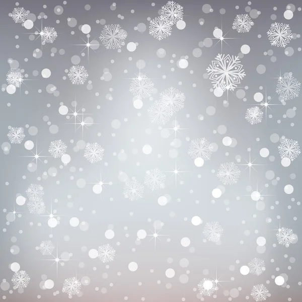 Fondo de Navidad de copos de nieve. Ilustración vectorial EPS 10 . — Vector de stock
