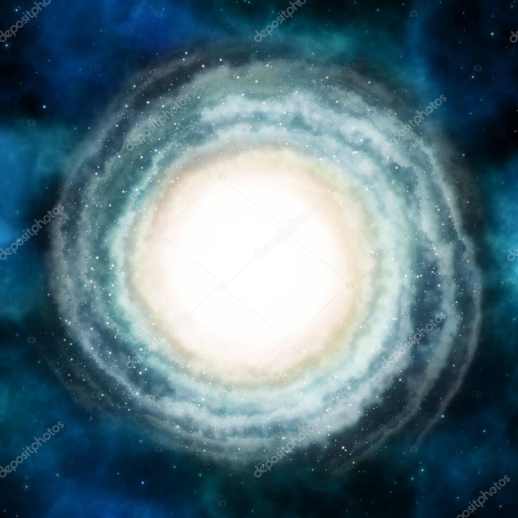 Beautiful spiral galaxy in deep space.