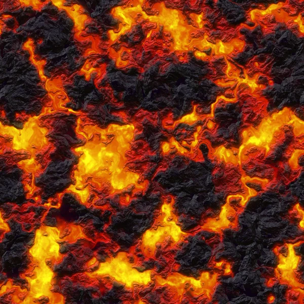 Seamless texture of lava. Wallpaper or background. — Stock Photo, Image