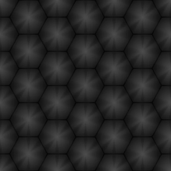 Sömlös geometriska mönster av hexagoner. Metall bakgrund. Vektor — Stock vektor