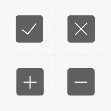 벡터 블랙 확인 아이콘을 설정 