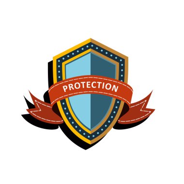 Vektör renkli kalkan