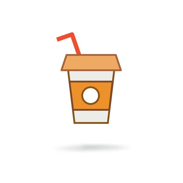 Icône tasse de café jetable — Image vectorielle
