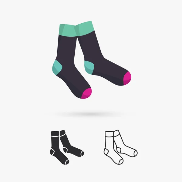 Este es un calcetines clásicos — Vector de stock