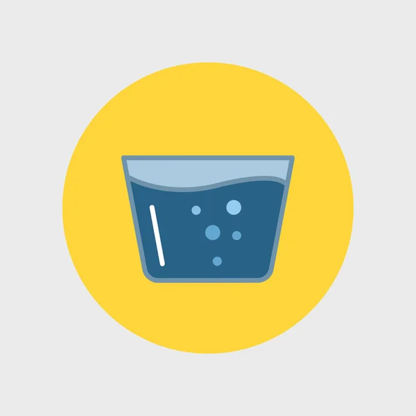 Sklenici vody ikony — Stockový vektor