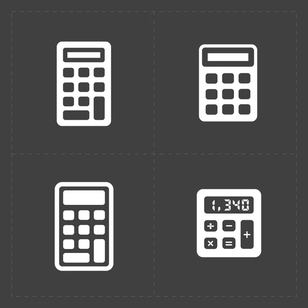 Conjunto de iconos de calculadora vectorial — Archivo Imágenes Vectoriales