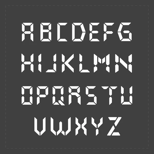 Digital Font Illustration — Stock Vector © nmarques74 58186671