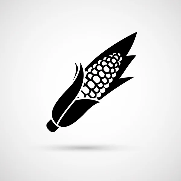 Ilustración vectorial de maíz aislada sobre fondo blanco — Archivo Imágenes Vectoriales
