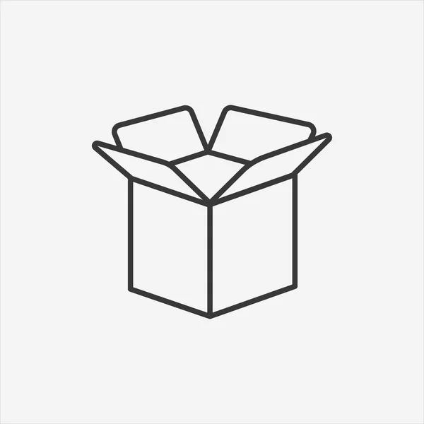 Karton paket kutu simgesi açıldı