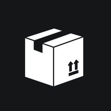 Karton paket kutu simgesi